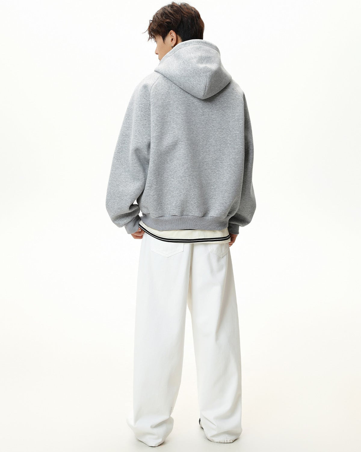 The Sculpted Split Zip Hoodie Sweater