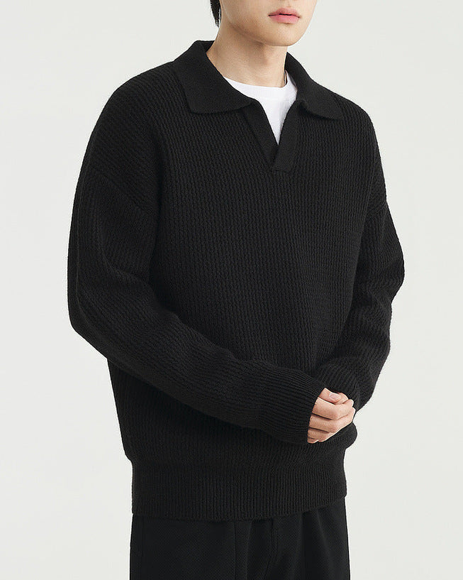 The Vintage Seagull Collar Polo Sweater