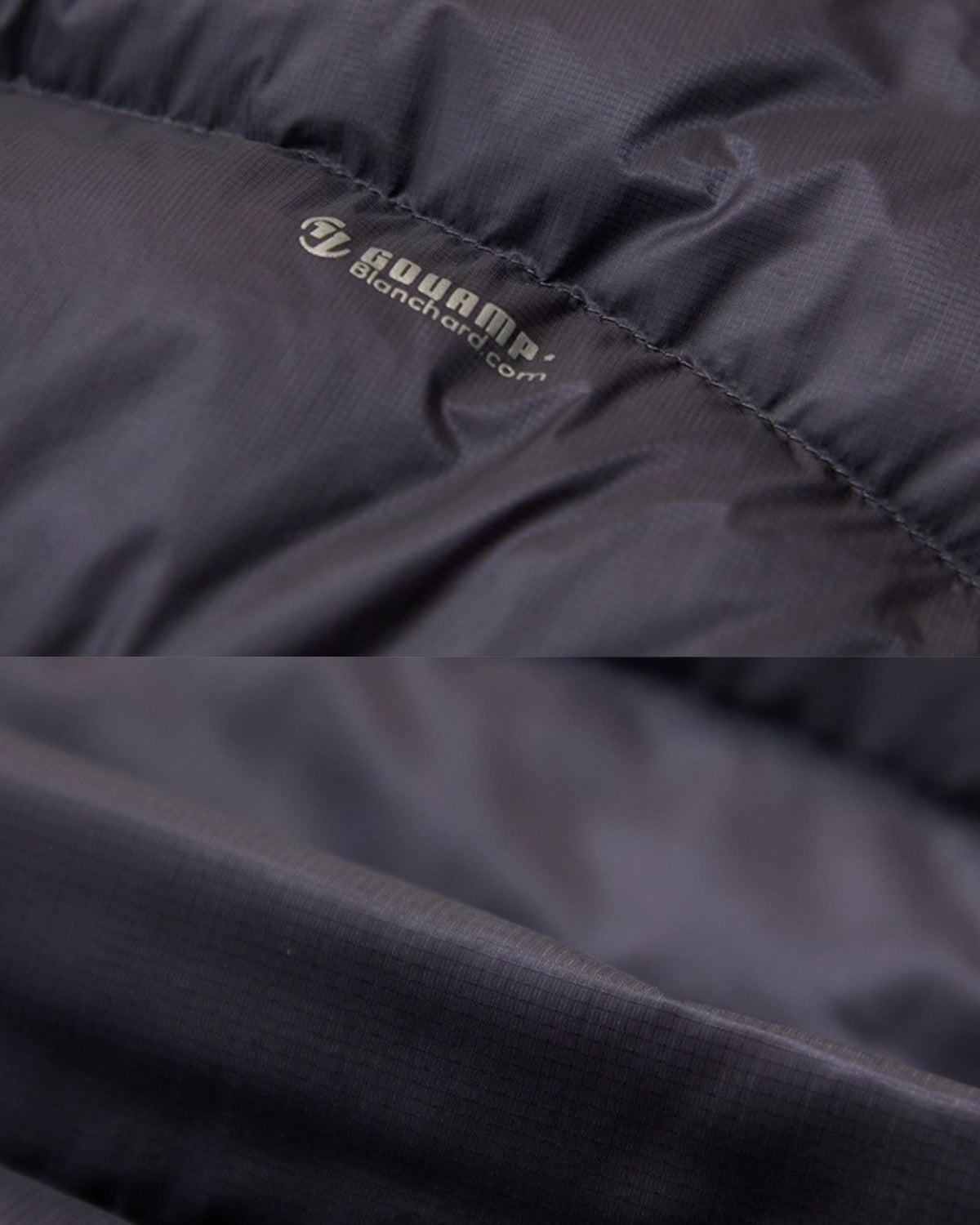 Puffer-vest med kontrastfarvede lommer