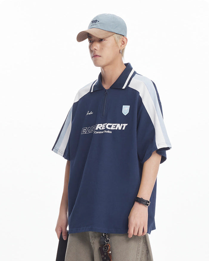 Lumin Crest-polo med tryk