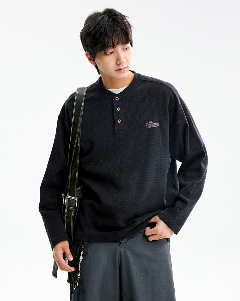 The Eversley Waffle Knit Pullover Jacket