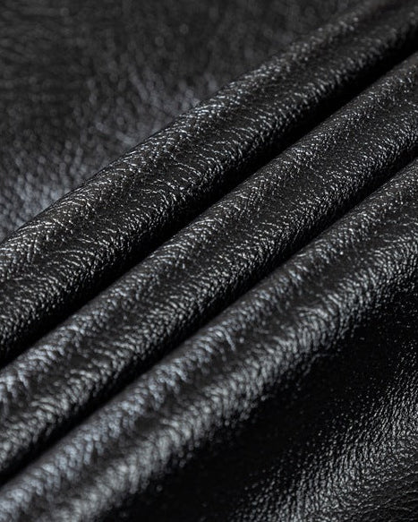 The Crossline American Retro Rock Motorcycle PU Leather Jacket