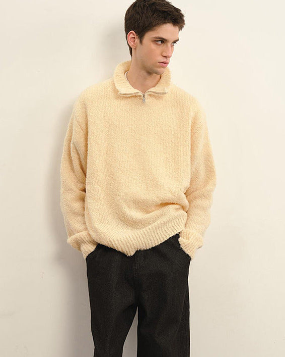 The Summit Sweater med tekstureret krave