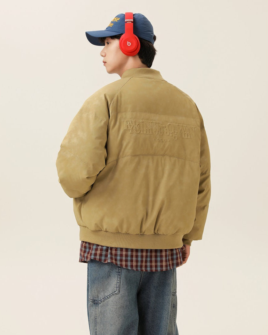 The Aurora Leather-Trim Down Jacket