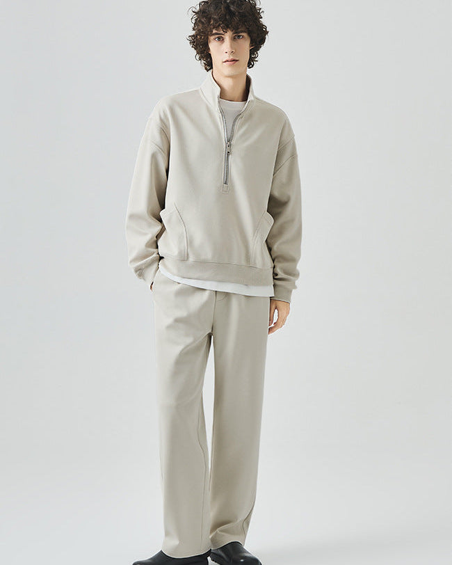 Der Renford Pullover mit halbem Reißverschluss