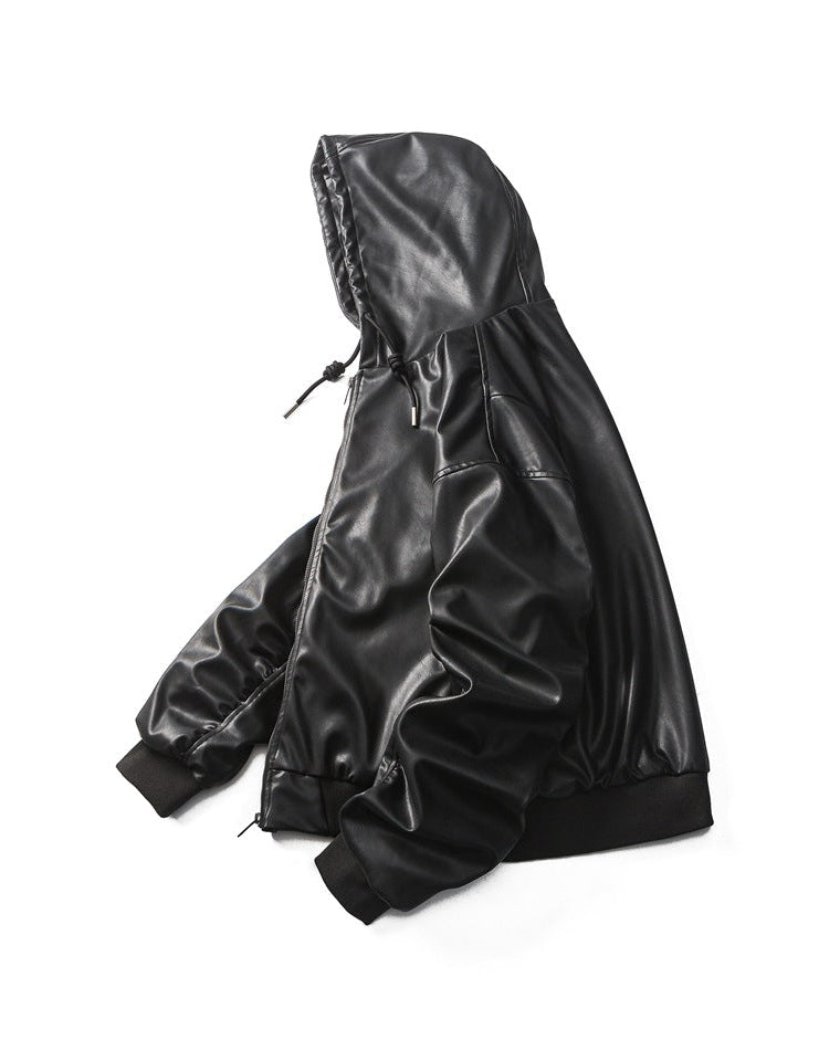 The Ravine Storm PU Hooded Jacket