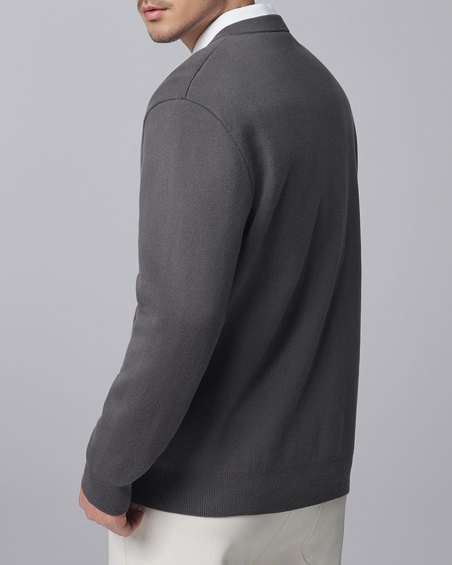 The Mo Maike Entspannter Pullover mit V-Ausschnitt