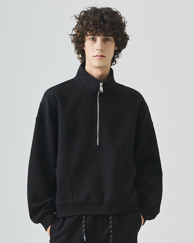 Der Renford Pullover mit halbem Reißverschluss
