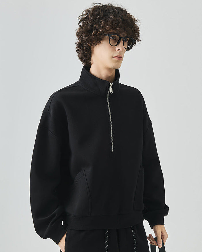 Der Renford Pullover mit halbem Reißverschluss
