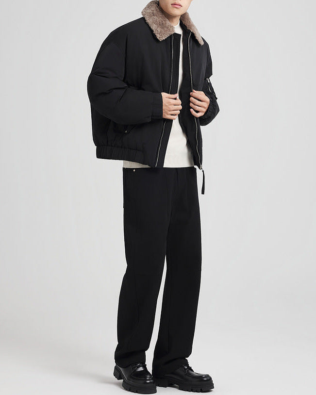 Abnehmbare Pelzkragen Daunenjacke