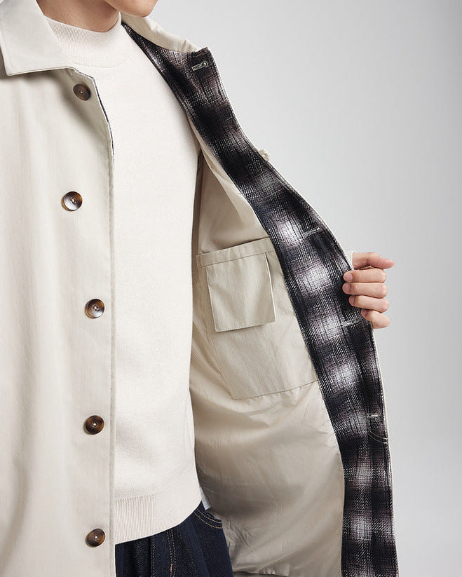 Der klassische Mo Maike Balmacaan Trenchcoat