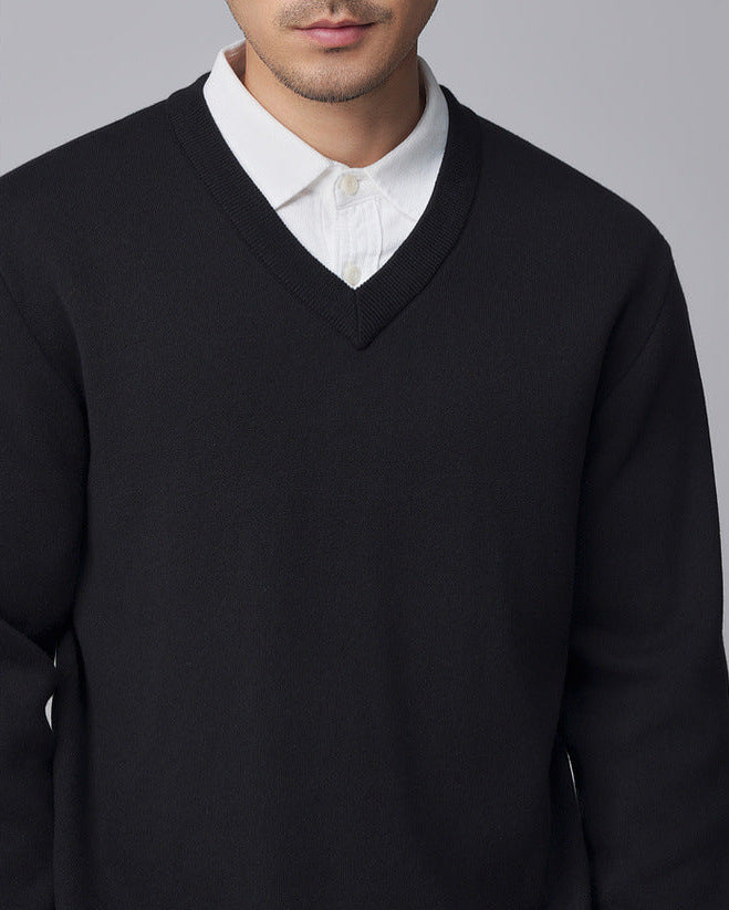 The Mo Maike Entspannter Pullover mit V-Ausschnitt