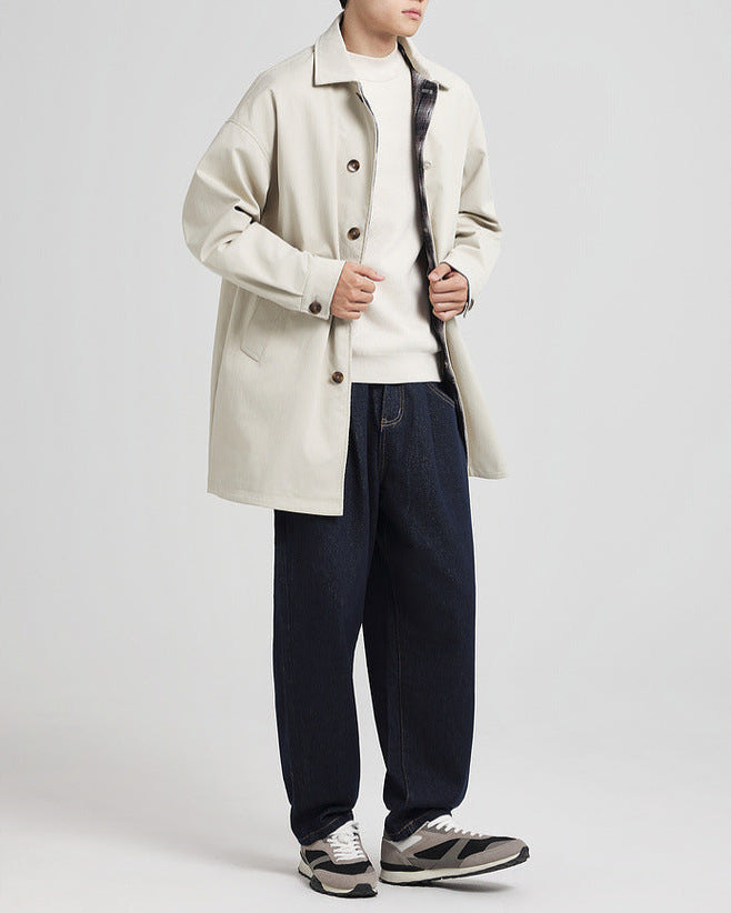 Der klassische Mo Maike Balmacaan Trenchcoat