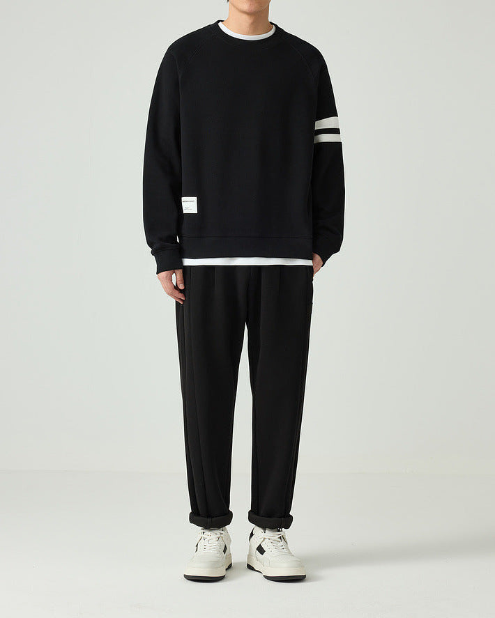 Der Mo Maike "Ribbon Edge" Kontrast-Pullover