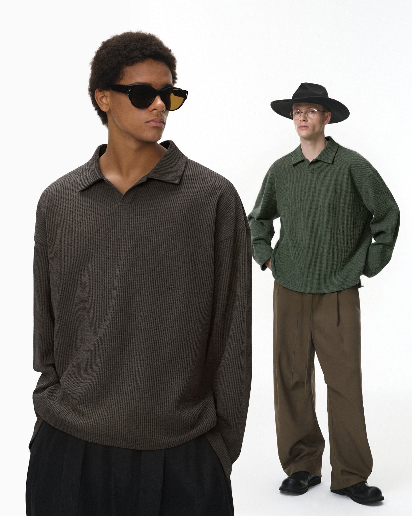 The Harbor Waffelkragen Langarmshirt