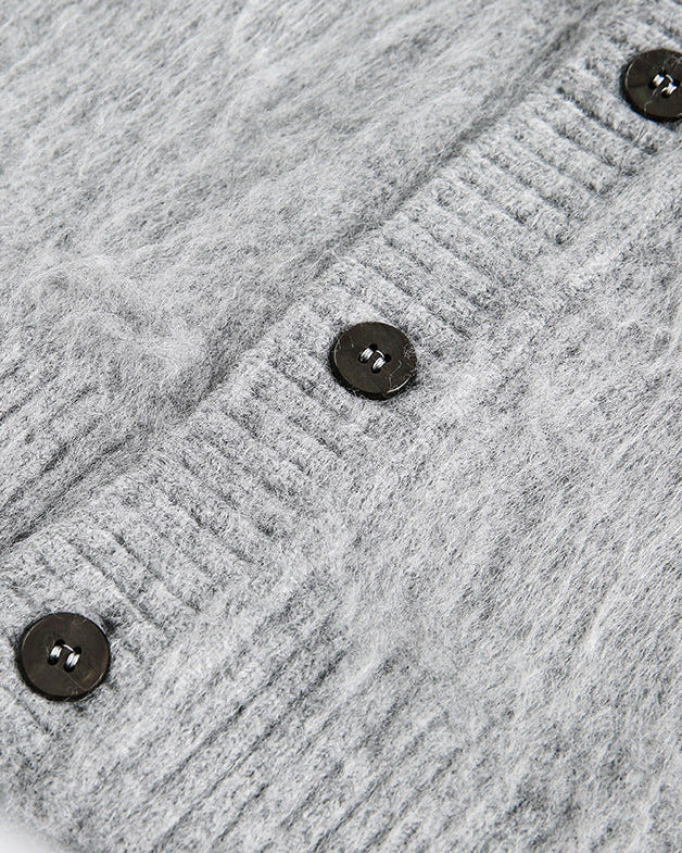The Sable Crest Knit Cardigan