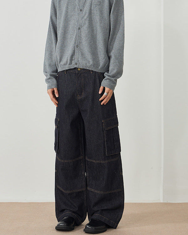 The Crosby Raw Denim Cargo Jeans