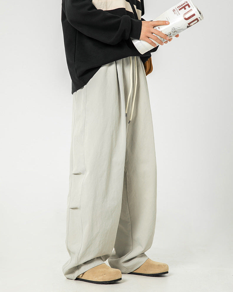 Pantalón con cordón y pliegues Contour