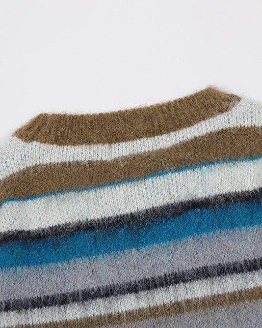 The Ridgeway Striped Knit Pullover Sweater