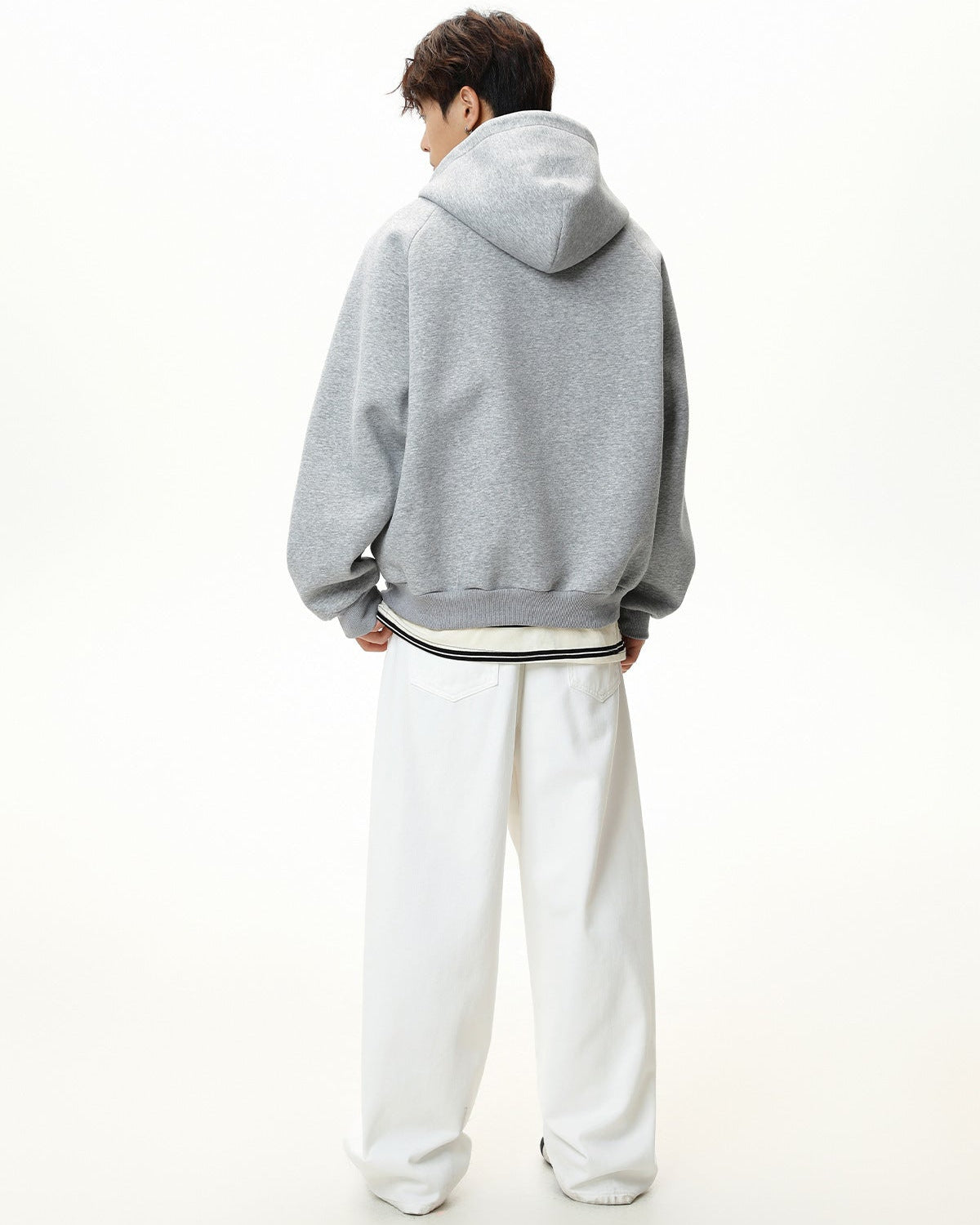 Sudadera con capucha y cremallera Sculpted Split