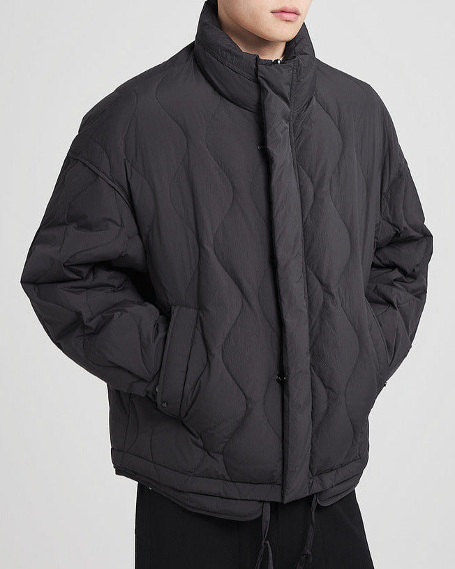 Chaqueta de plumón con cuello alzado