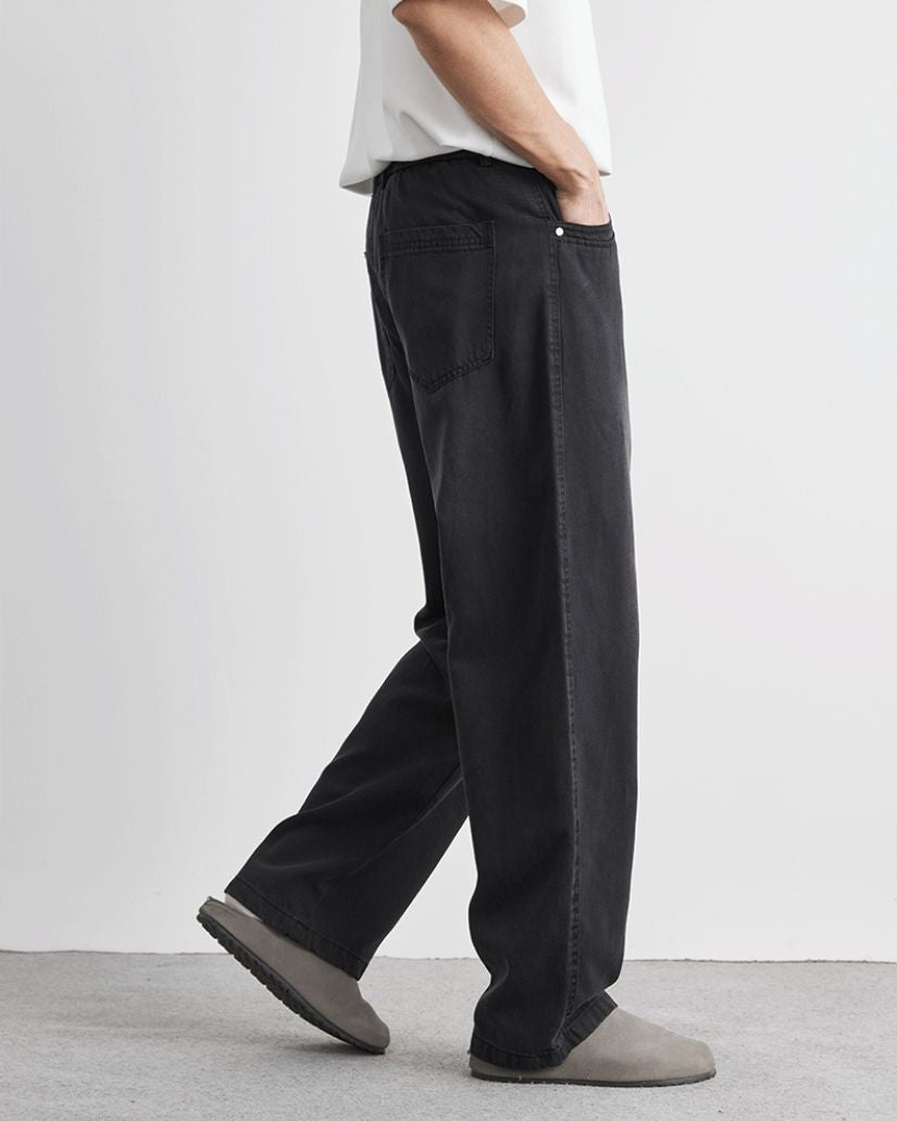 Vaqueros de pierna recta Washed Easy