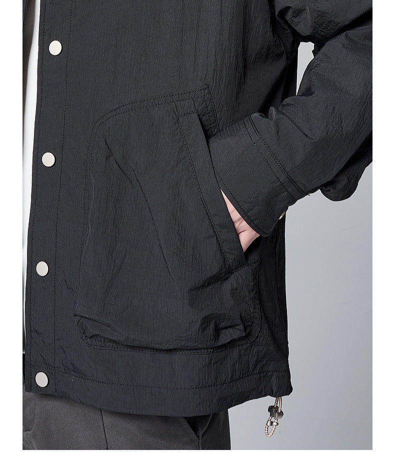 Chaqueta informal con solapa otoñal