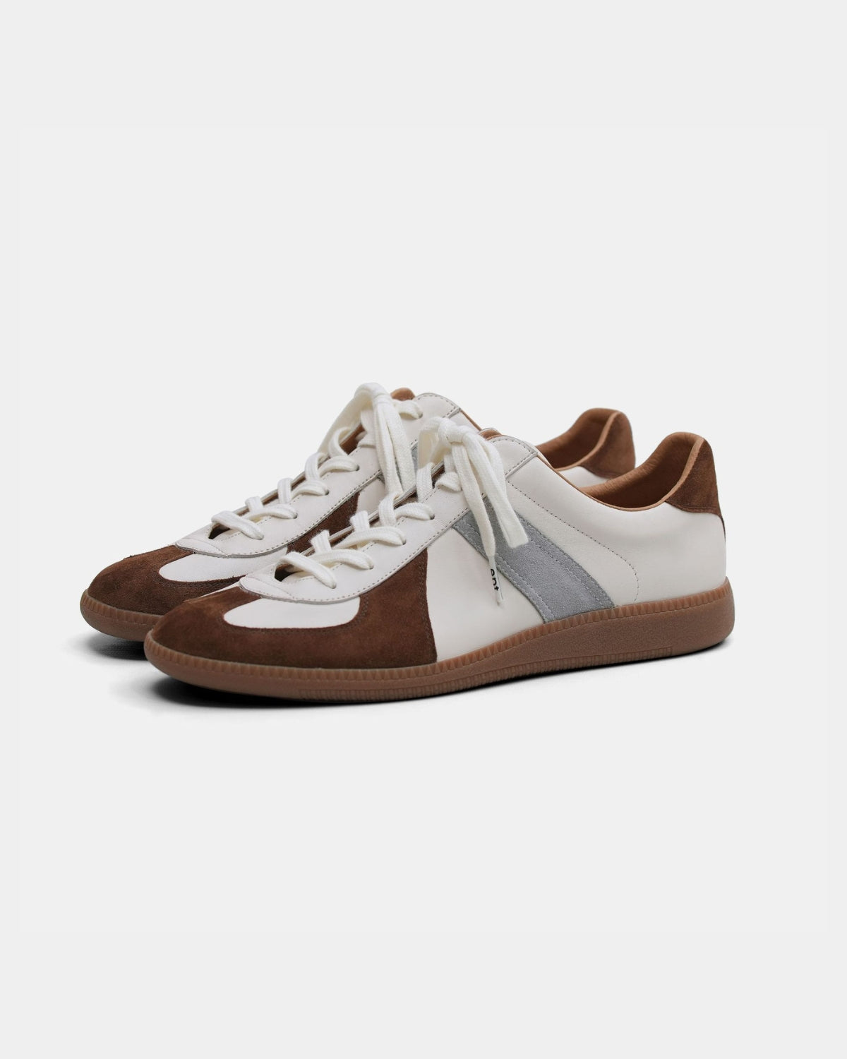 Zapatillas retro de ante y piel