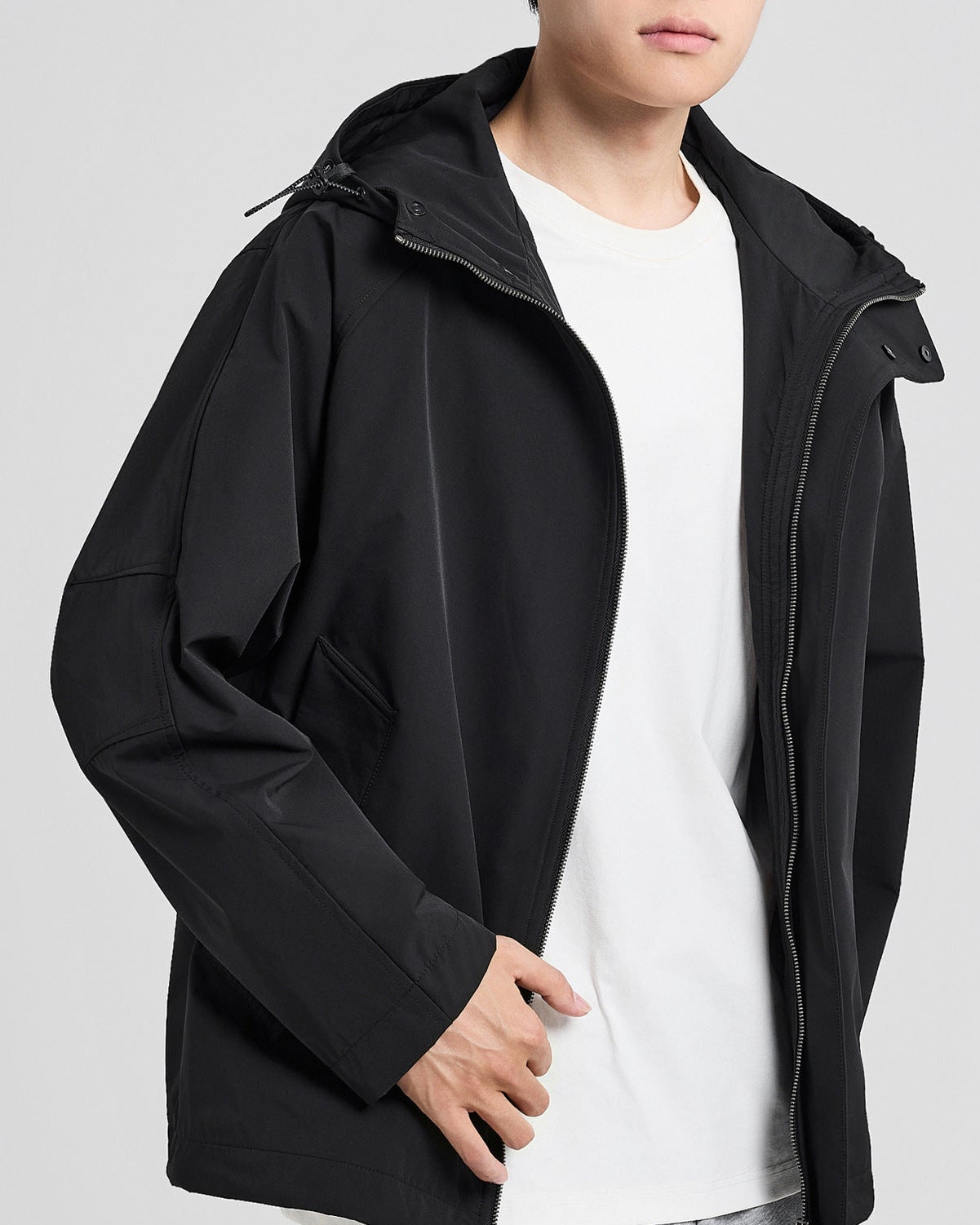 Chaqueta Airford con capucha y doble tapeta