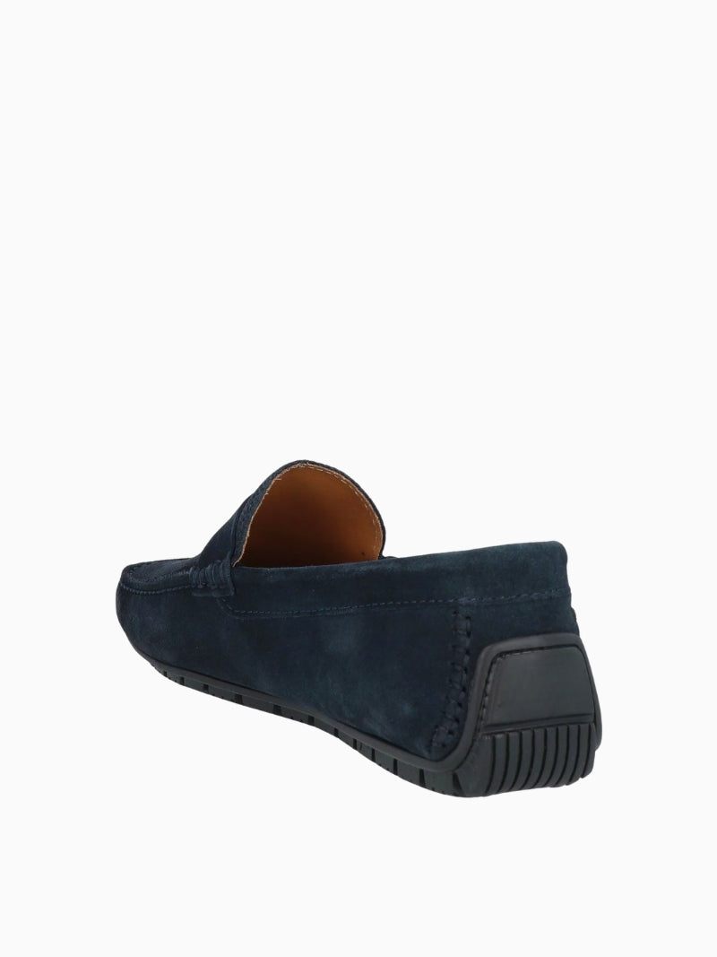 Mocasines de ante azul marino