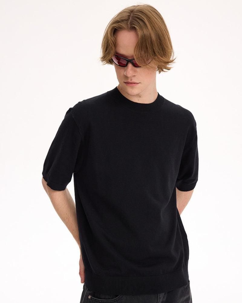 Camiseta de manga larga y cuello redondo