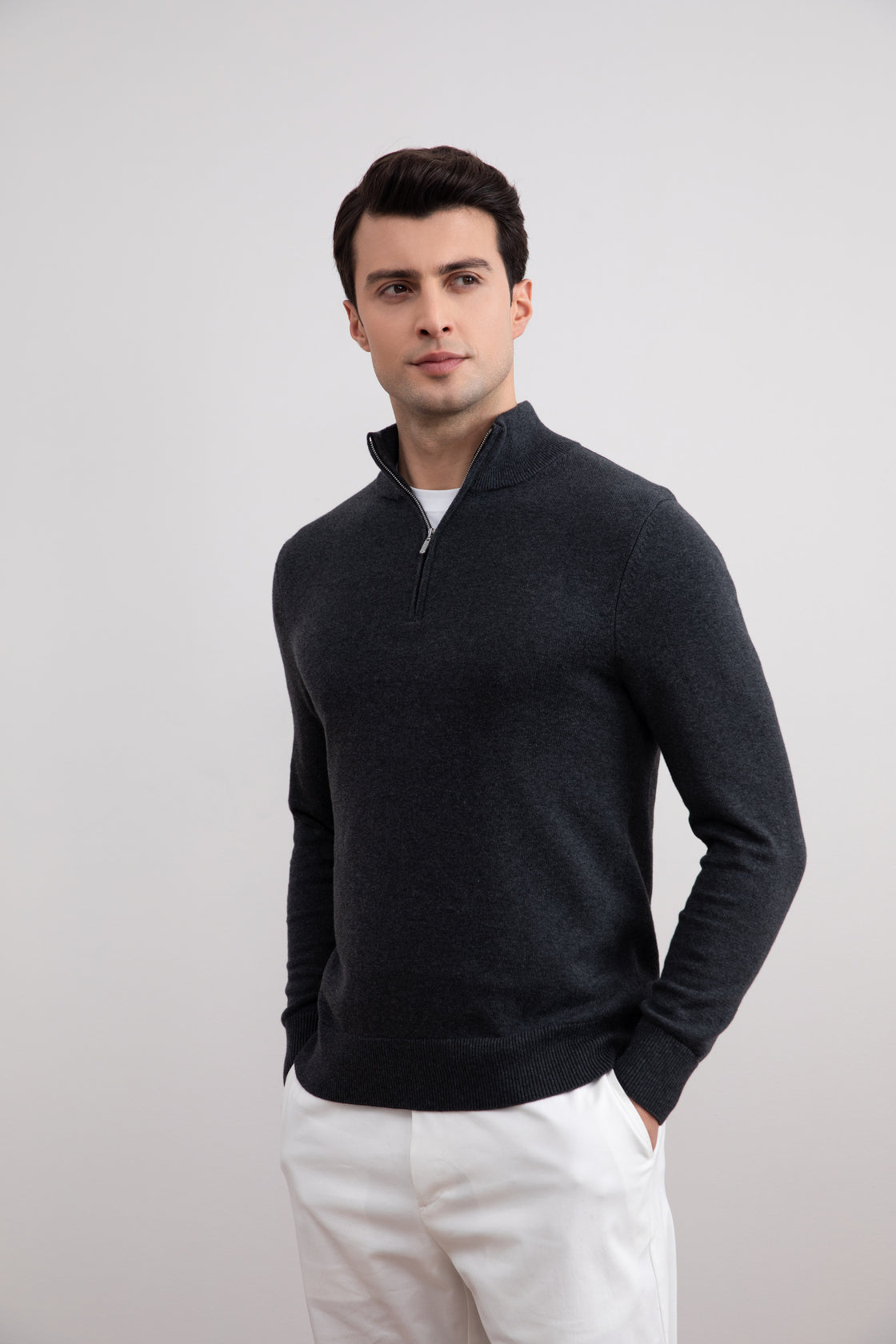 Sudadera Half-Zip Charcoal