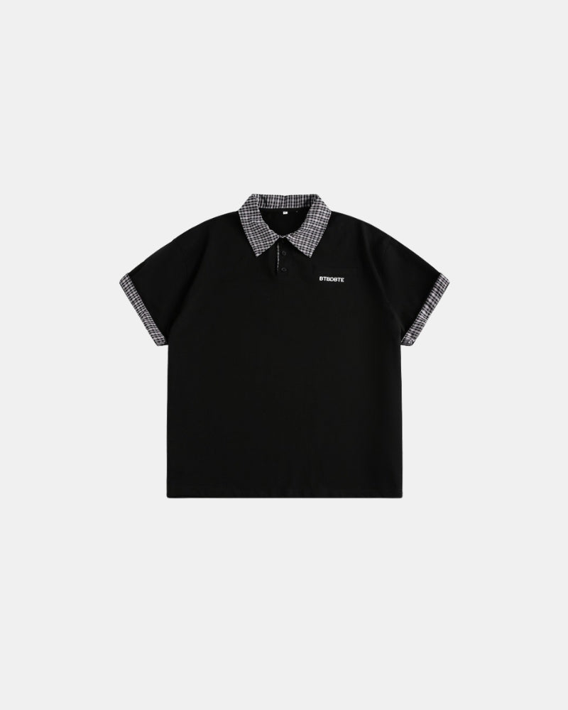 Polo con doble cuello de contraste