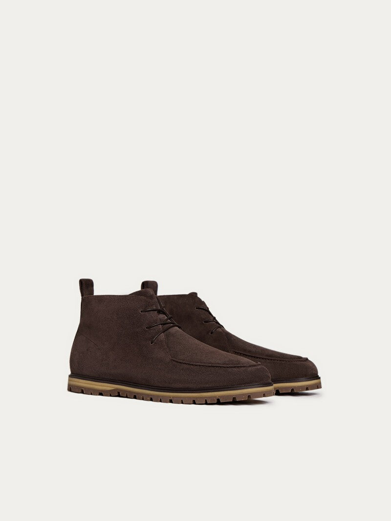 Botas con cordones Chocolate negro