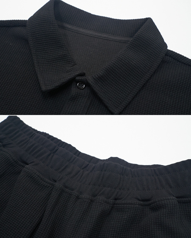 Polo Wafle Conjunto a juego