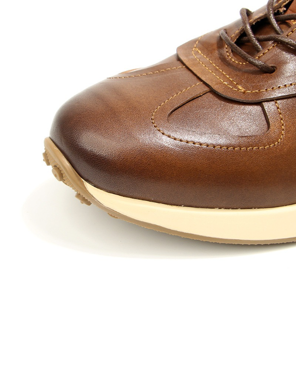 Zapatillas de piel Glide Castaño