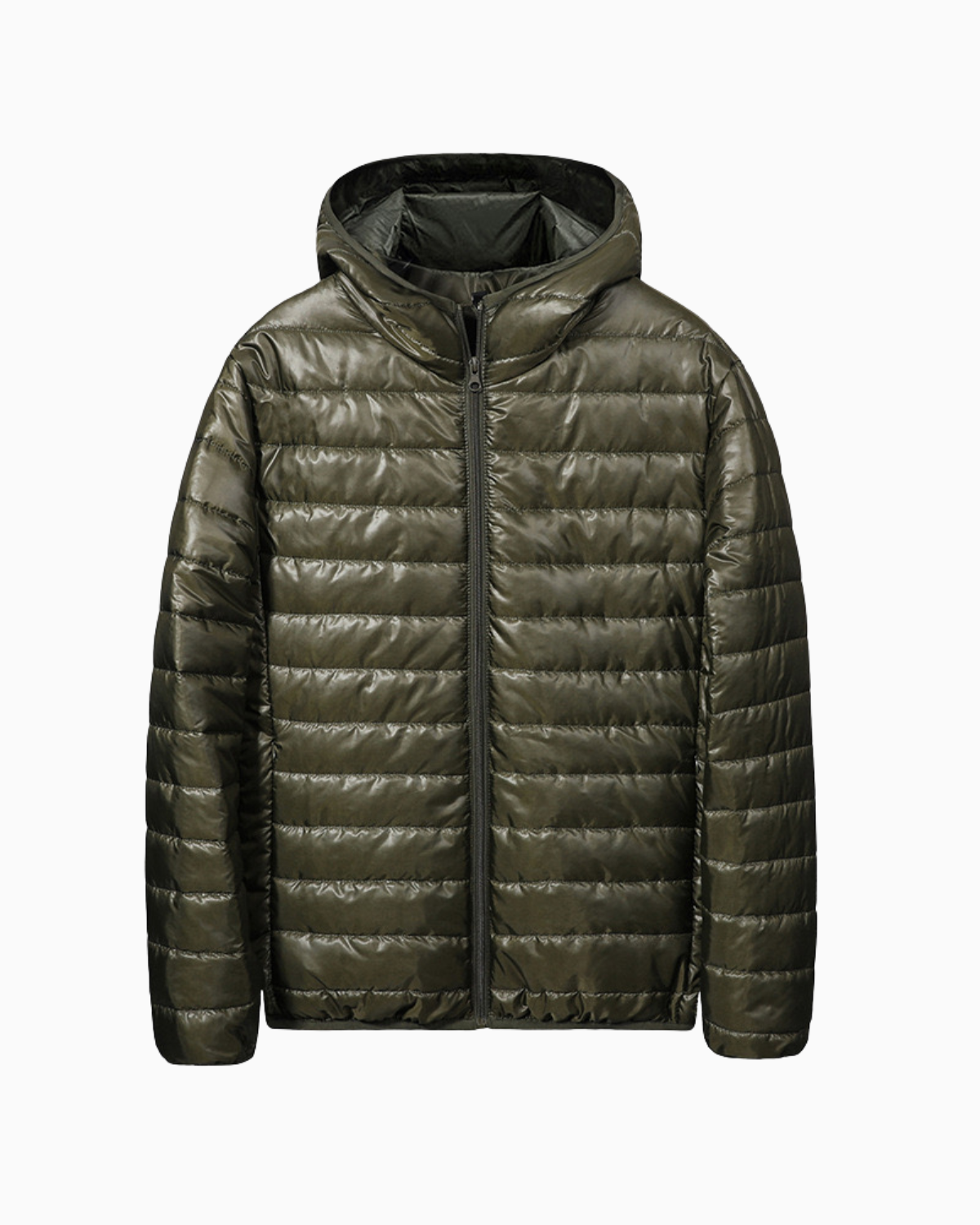 Chaqueta ligera acolchada con capucha