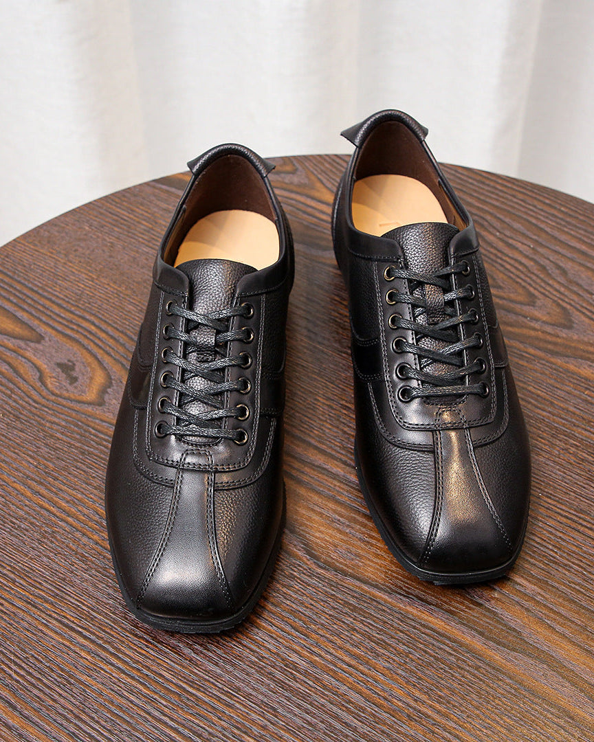 Zapatilla baja Executive de piel