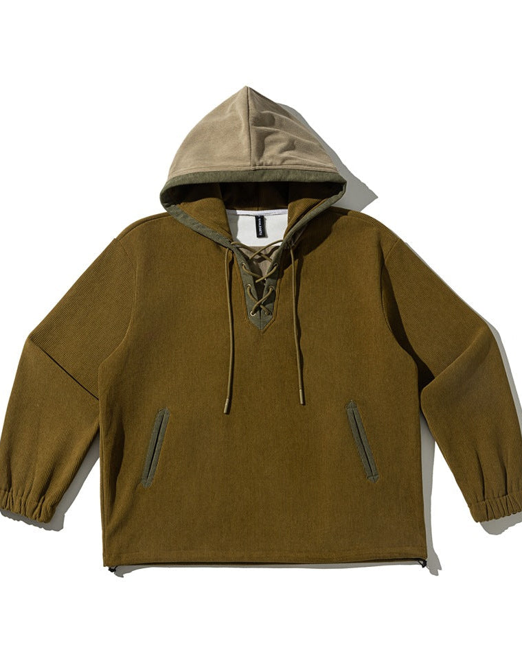 Sudadera de pana con capucha Urban Weave