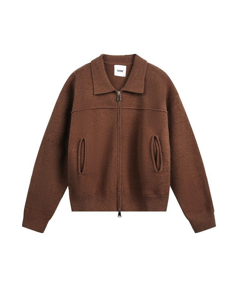 Chaqueta de punto con cremallera Halden