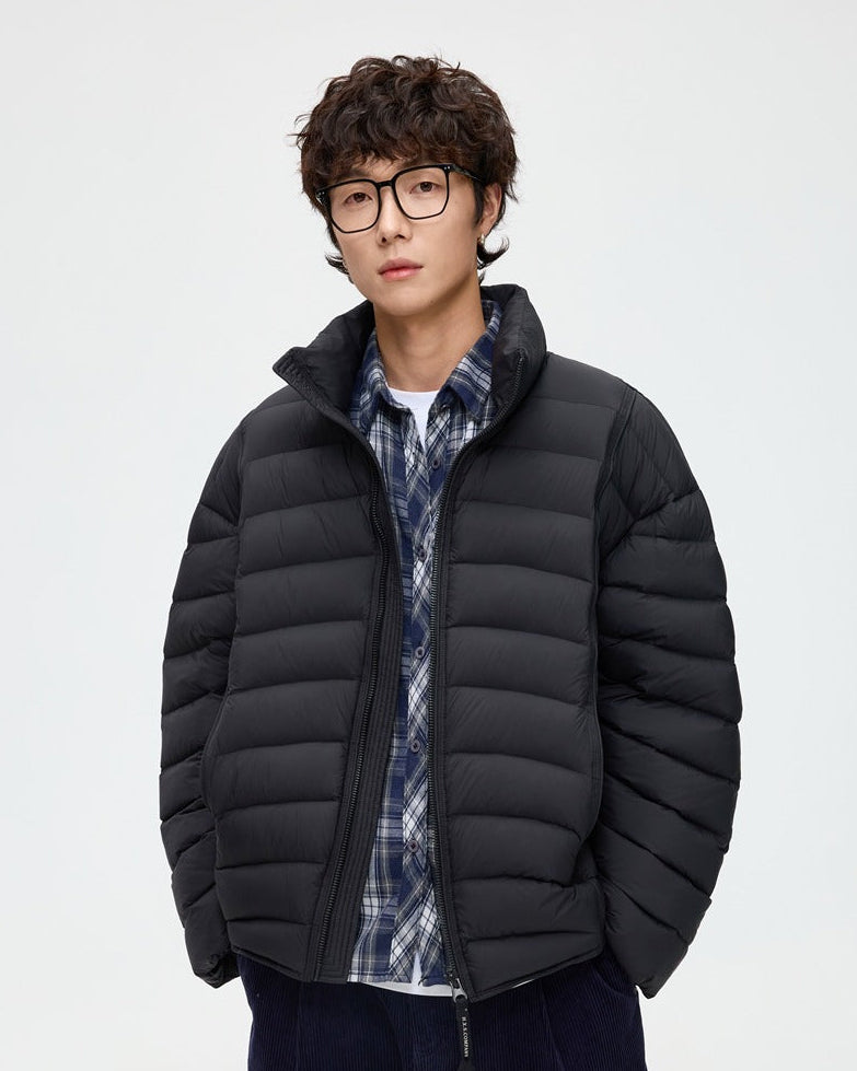 Chaqueta con cuello de canalé Frostline