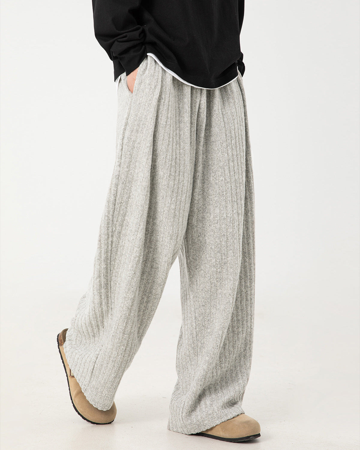 Drape Texture Fleece housut