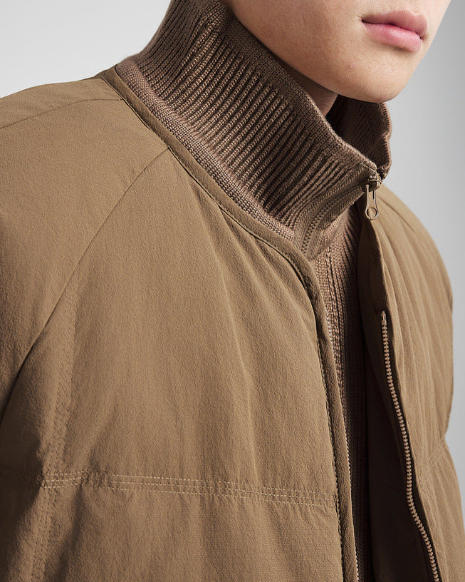 Double Placket Patchwork Down takki