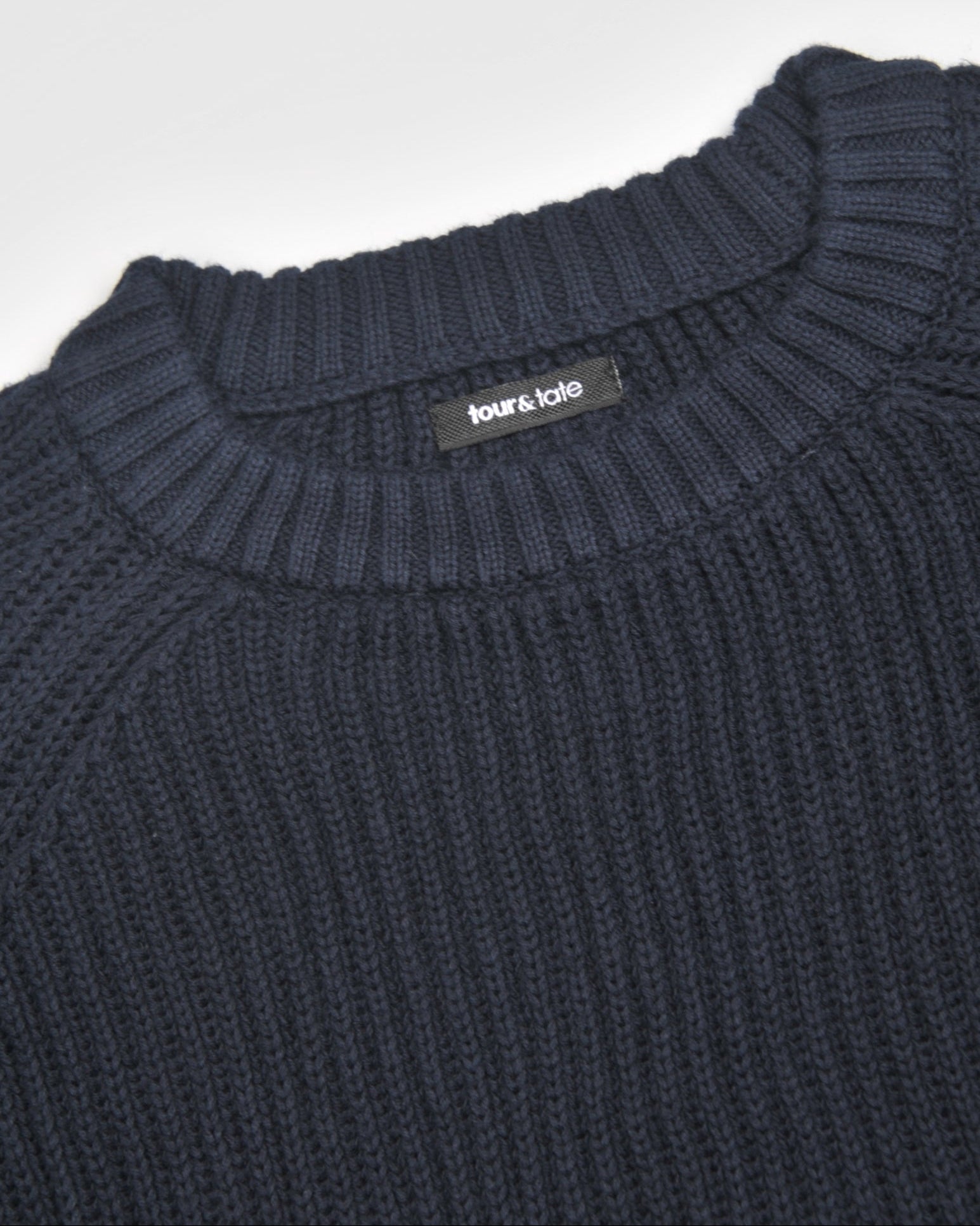 Navy English Rib Crewneck