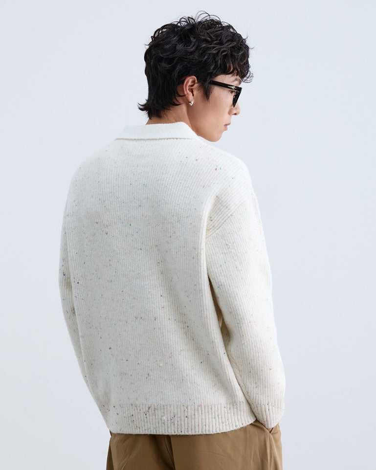 The Regent Knit Lapel Pullover Sweater