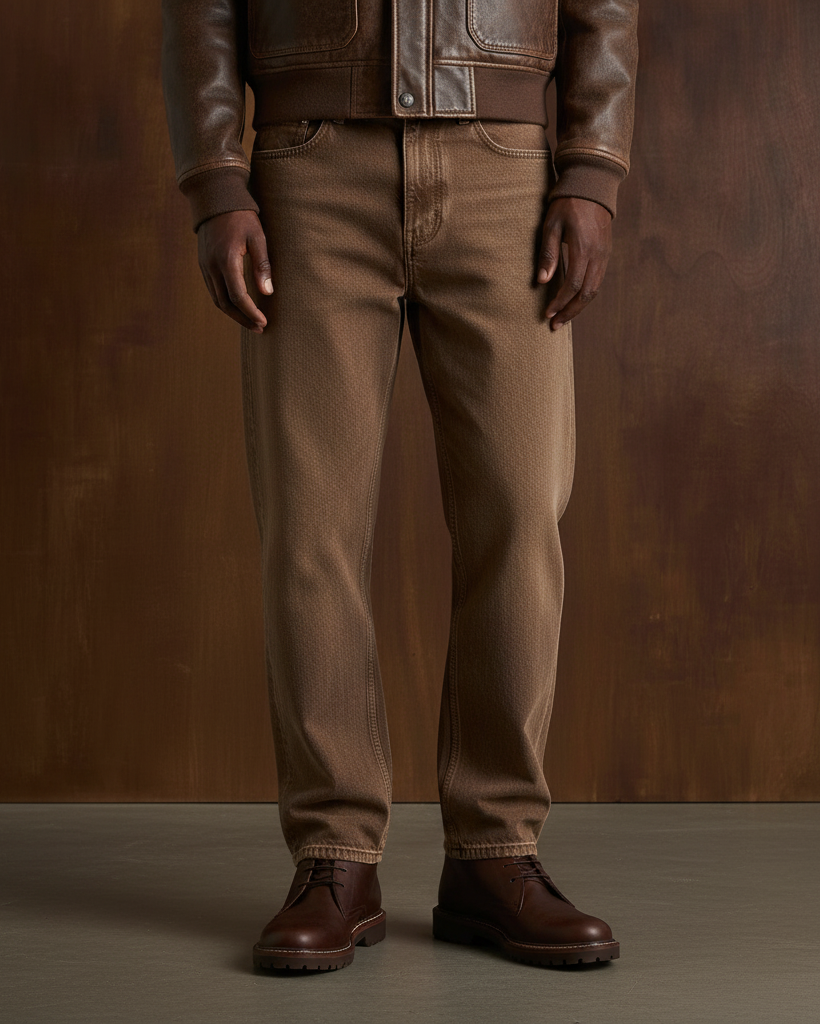 The Chromewash Straight Denim Jeans