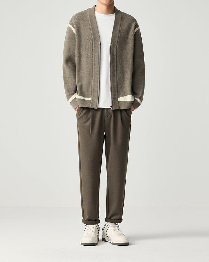 Le cardigan en tricot stylé à col en V Mo Maike 2025