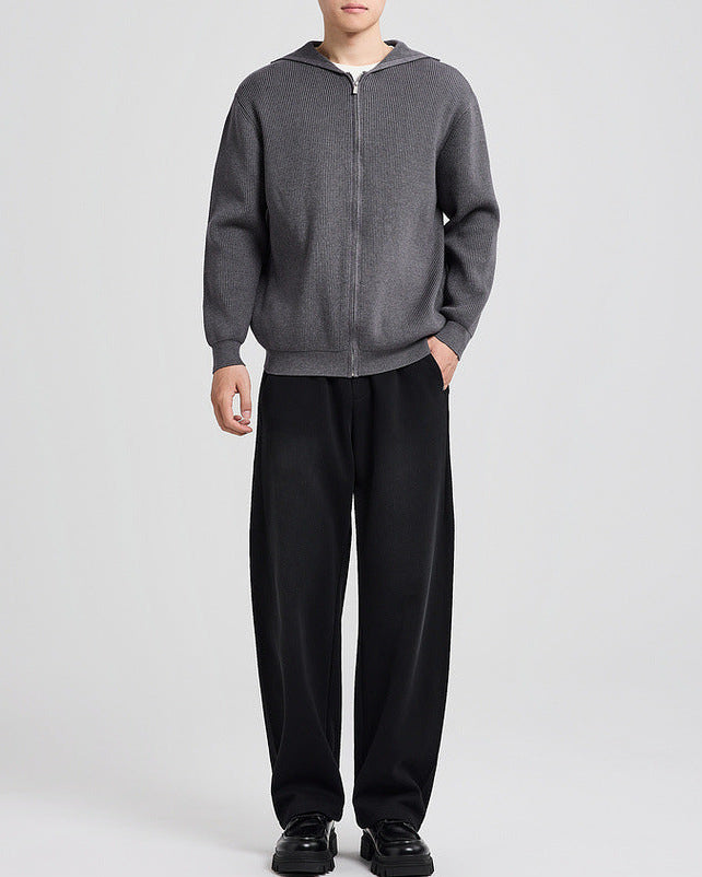 La veste Langston en maille à capuchon en cardigan