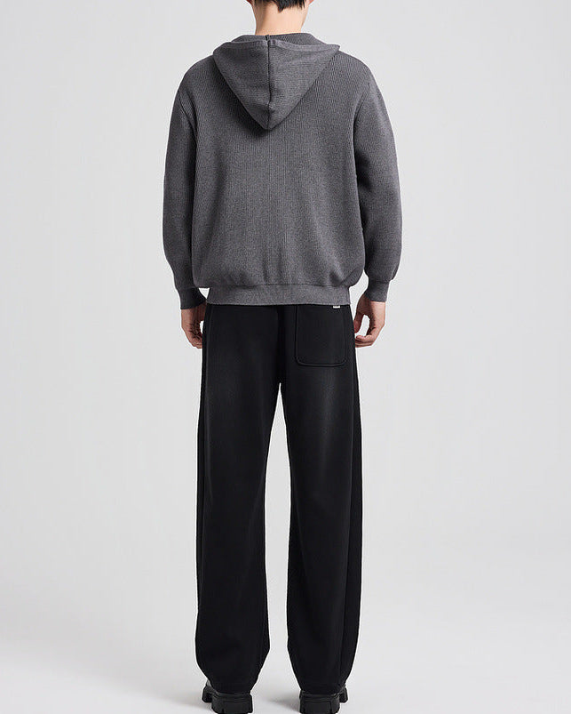 La veste Langston en maille à capuchon en cardigan