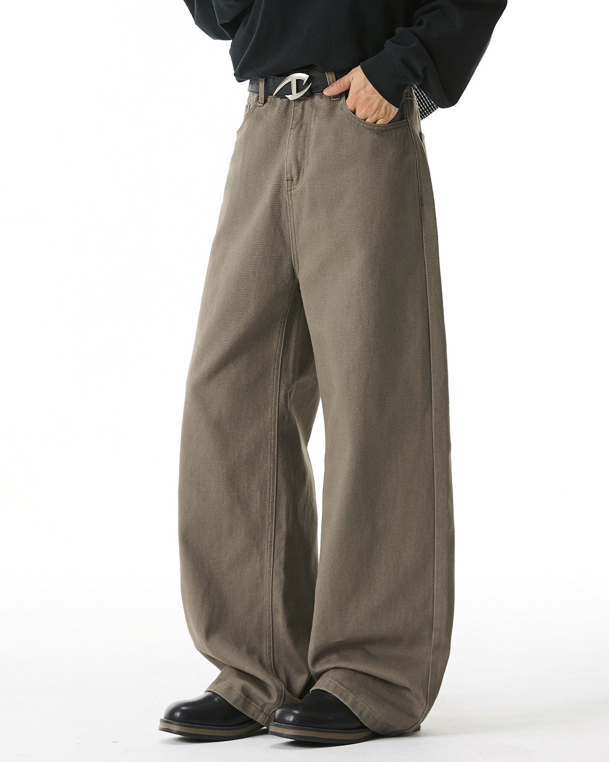 Les pantalons rétro à jambes larges The Ease